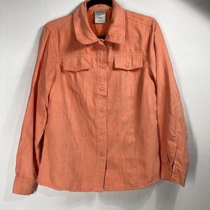3For$20 Passport Pink Salmon Button Down Medium